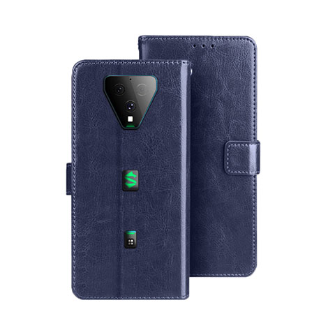 Funda de Cuero Cartera con Soporte Carcasa para Xiaomi Black Shark 3 Pro Azul