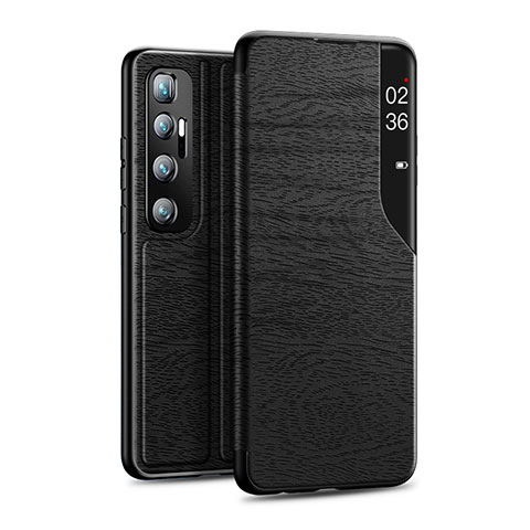 Funda de Cuero Cartera con Soporte Carcasa para Xiaomi Mi 10 Ultra Negro