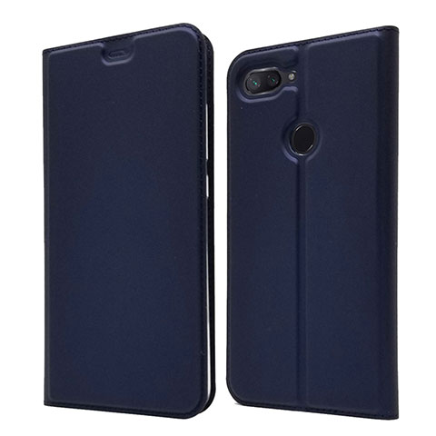 Funda de Cuero Cartera con Soporte Carcasa para Xiaomi Mi 8 Lite Azul