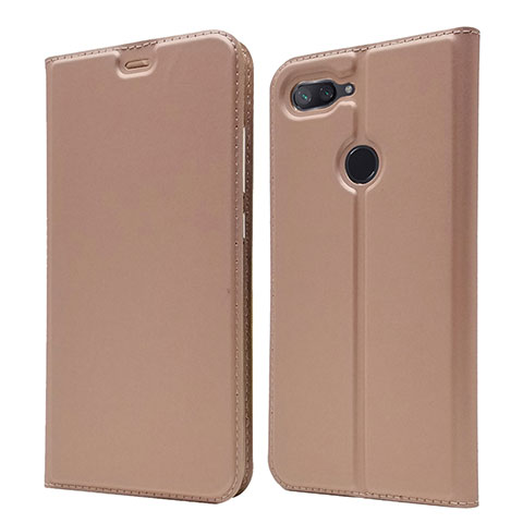 Funda de Cuero Cartera con Soporte Carcasa para Xiaomi Mi 8 Lite Oro Rosa