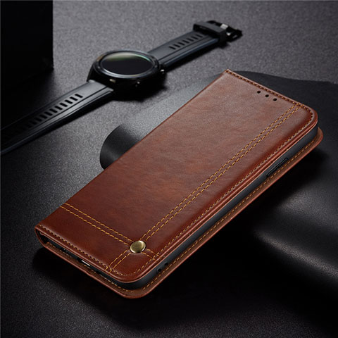 Funda de Cuero Cartera con Soporte Carcasa para Xiaomi Redmi 9 India Marron