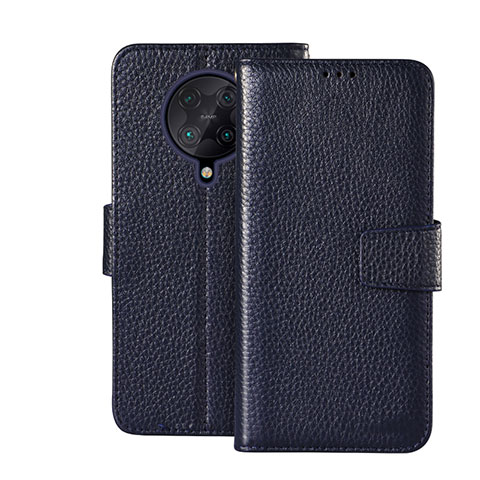 Funda de Cuero Cartera con Soporte Carcasa para Xiaomi Redmi K30 Pro 5G Azul