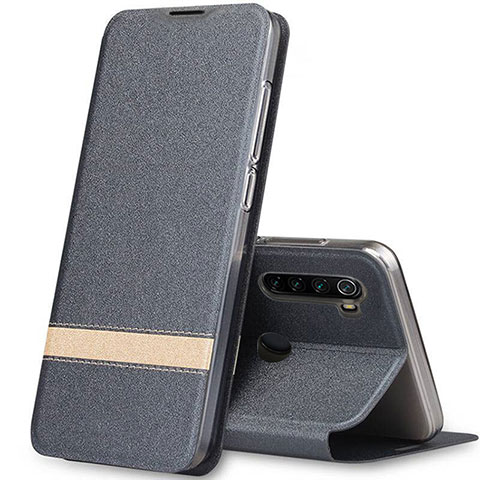 Funda de Cuero Cartera con Soporte Carcasa para Xiaomi Redmi Note 8 Gris