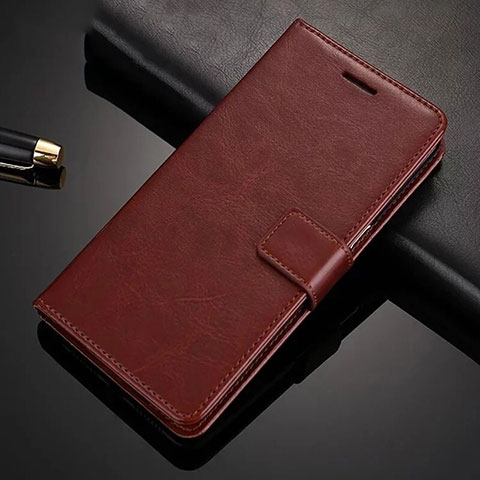 Funda de Cuero Cartera con Soporte Carcasa para Xiaomi Redmi Note 8 Pro Marron