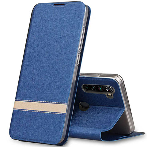 Funda de Cuero Cartera con Soporte Carcasa para Xiaomi Redmi Note 8T Azul