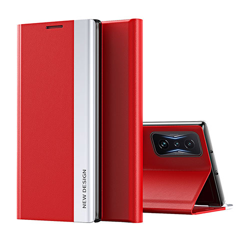 Funda de Cuero Cartera con Soporte Carcasa Q01H para Xiaomi Poco F4 GT 5G Rojo