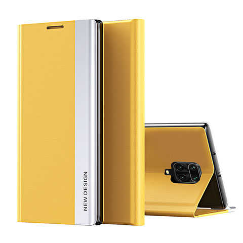 Funda de Cuero Cartera con Soporte Carcasa Q01H para Xiaomi Poco M2 Pro Amarillo