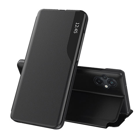 Funda de Cuero Cartera con Soporte Carcasa Q02H para Xiaomi Poco M5 4G Negro