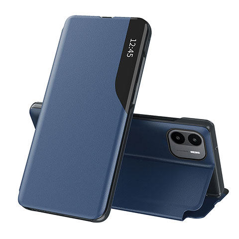 Funda de Cuero Cartera con Soporte Carcasa Q02H para Xiaomi Redmi A2 Plus Azul