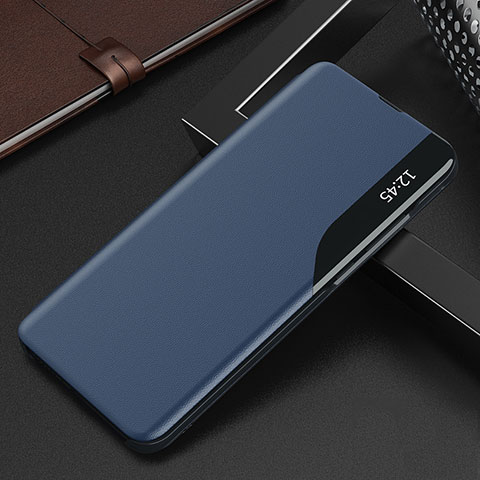 Funda de Cuero Cartera con Soporte Carcasa Q03H para Xiaomi Redmi 10 India Azul