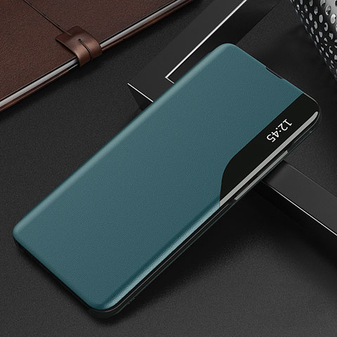 Funda de Cuero Cartera con Soporte Carcasa Q03H para Xiaomi Redmi 9C Verde