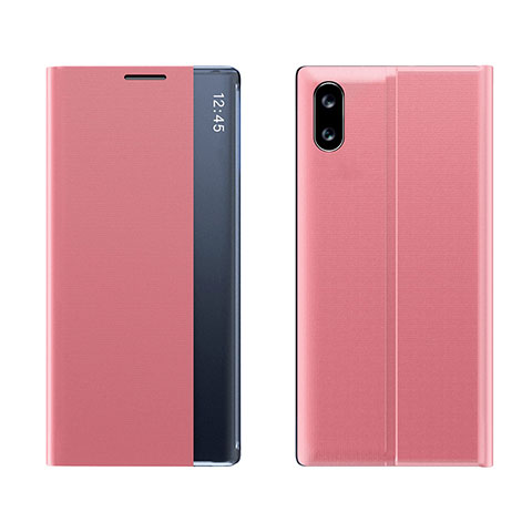 Funda de Cuero Cartera con Soporte Carcasa Q04H para Xiaomi Redmi 9A Oro Rosa