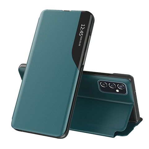 Funda de Cuero Cartera con Soporte Carcasa QH1 para Samsung Galaxy F23 5G Verde