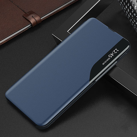 Funda de Cuero Cartera con Soporte Carcasa QH2 para Samsung Galaxy A30 Azul