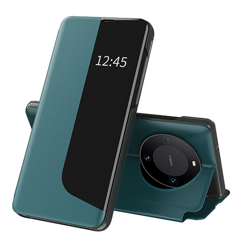 Funda de Cuero Cartera con Soporte Carcasa QH3 para Huawei Mate 60 Pro+ Plus Verde