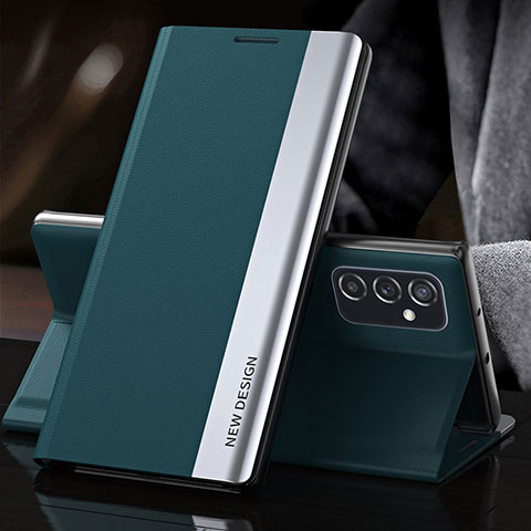 Funda de Cuero Cartera con Soporte Carcasa QH4 para Samsung Galaxy M23 5G Verde