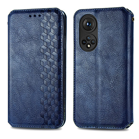 Funda de Cuero Cartera con Soporte Carcasa S01D para Huawei Nova 9 Azul