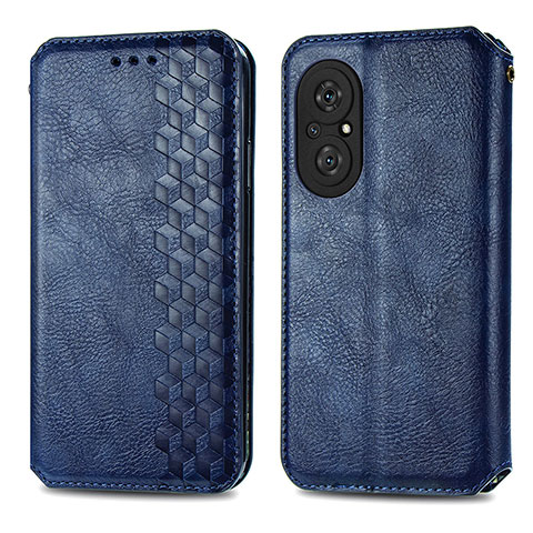 Funda de Cuero Cartera con Soporte Carcasa S01D para Huawei Nova 9 SE Azul