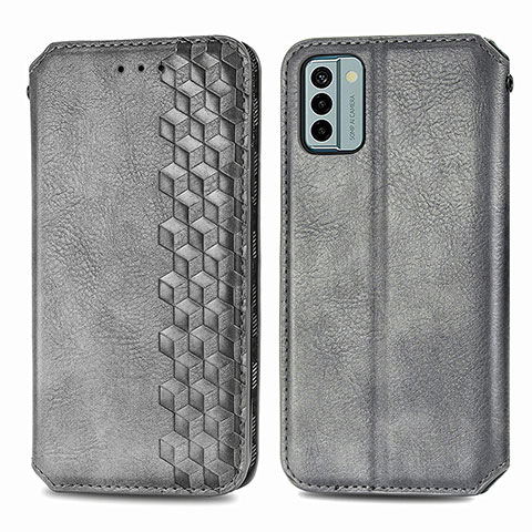 Funda de Cuero Cartera con Soporte Carcasa S01D para Nokia G22 Gris