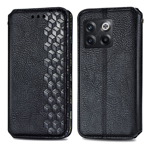 Funda de Cuero Cartera con Soporte Carcasa S01D para OnePlus Ace Pro 5G Negro