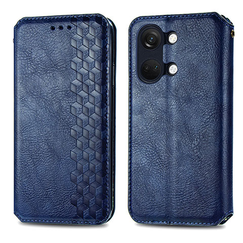 Funda de Cuero Cartera con Soporte Carcasa S01D para OnePlus Nord 3 5G Azul