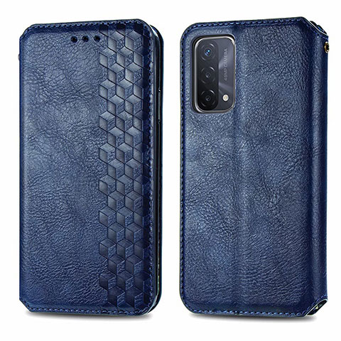 Funda de Cuero Cartera con Soporte Carcasa S01D para OnePlus Nord N200 5G Azul