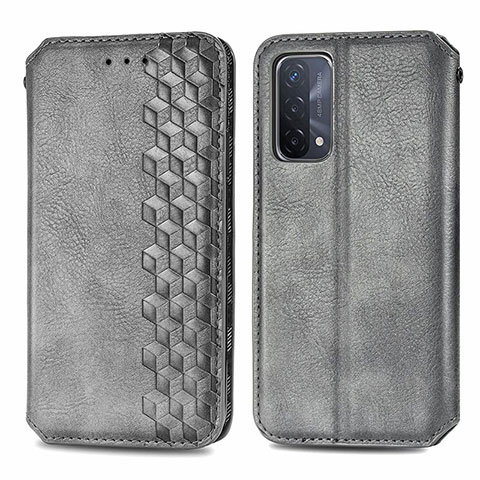 Funda de Cuero Cartera con Soporte Carcasa S01D para OnePlus Nord N200 5G Gris