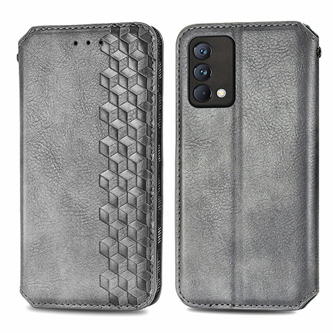 Funda de Cuero Cartera con Soporte Carcasa S01D para Realme GT Master 5G Gris