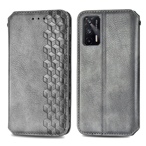 Funda de Cuero Cartera con Soporte Carcasa S01D para Realme GT Neo 2T 5G Gris