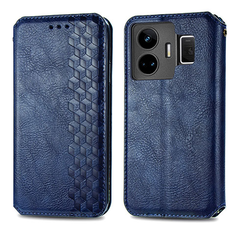 Funda de Cuero Cartera con Soporte Carcasa S01D para Realme GT Neo6 5G Azul