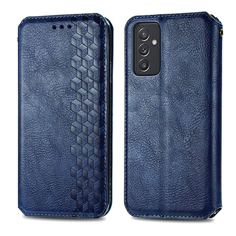 Funda de Cuero Cartera con Soporte Carcasa S01D para Samsung Galaxy A15 4G Azul