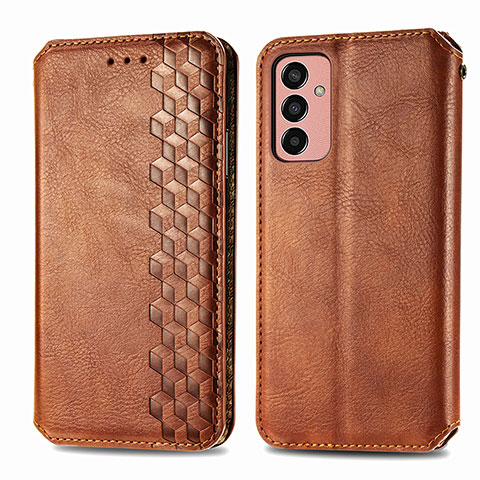 Funda de Cuero Cartera con Soporte Carcasa S01D para Samsung Galaxy M13 4G Marron