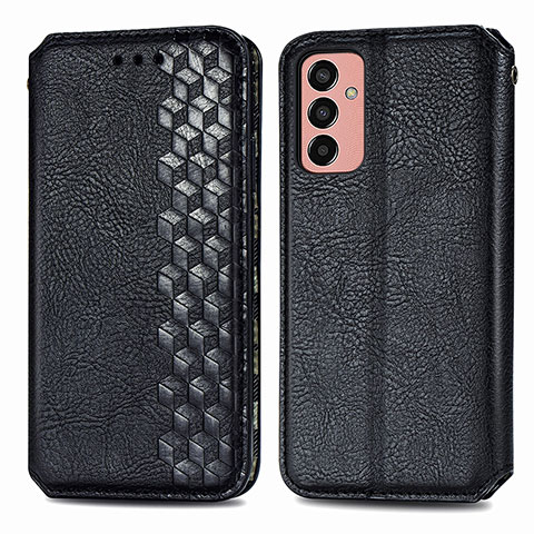 Funda de Cuero Cartera con Soporte Carcasa S01D para Samsung Galaxy M13 4G Negro