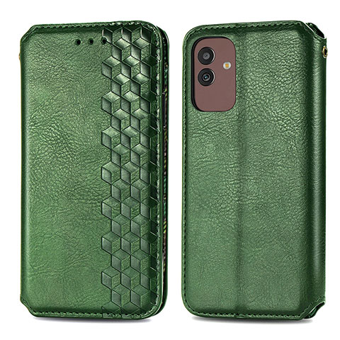 Funda de Cuero Cartera con Soporte Carcasa S01D para Samsung Galaxy M13 5G Verde