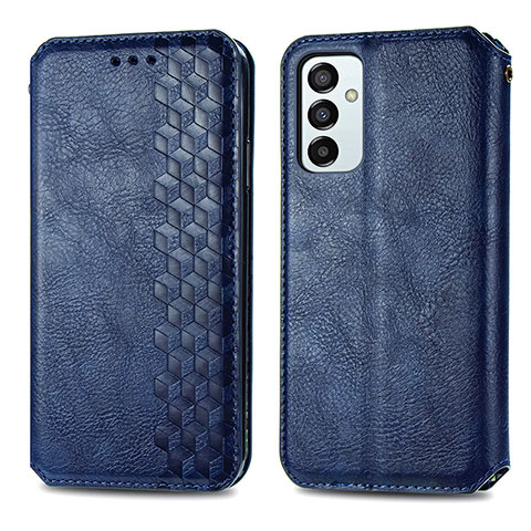 Funda de Cuero Cartera con Soporte Carcasa S01D para Samsung Galaxy M23 5G Azul