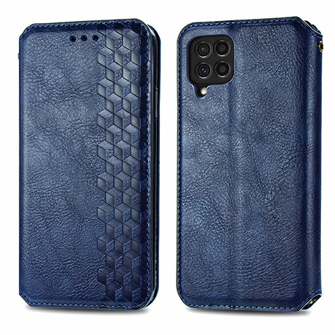 Funda de Cuero Cartera con Soporte Carcasa S01D para Samsung Galaxy M62 4G Azul