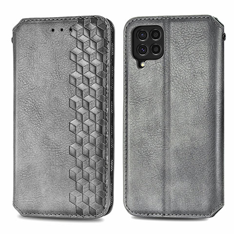 Funda de Cuero Cartera con Soporte Carcasa S01D para Samsung Galaxy M62 4G Gris