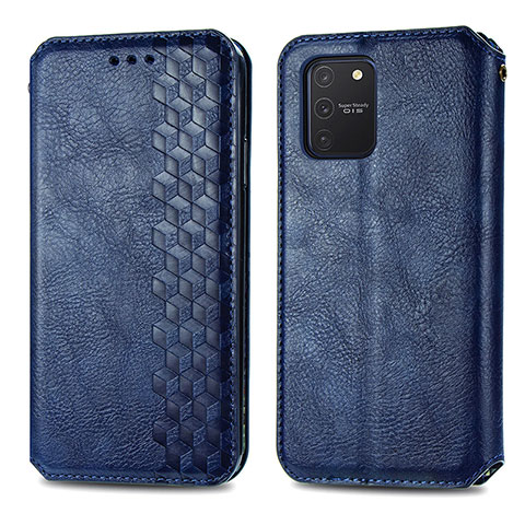 Funda de Cuero Cartera con Soporte Carcasa S01D para Samsung Galaxy M80S Azul