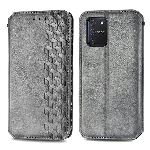 Funda de Cuero Cartera con Soporte Carcasa S01D para Samsung Galaxy M80S Gris