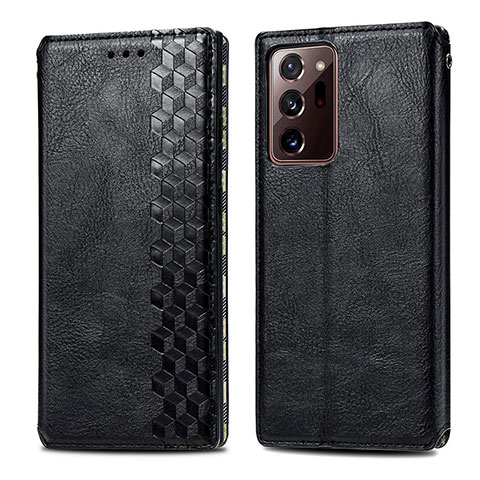 Funda de Cuero Cartera con Soporte Carcasa S01D para Samsung Galaxy Note 20 Ultra 5G Negro