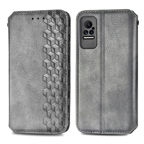 Funda de Cuero Cartera con Soporte Carcasa S01D para Xiaomi Civi 1S 5G Gris