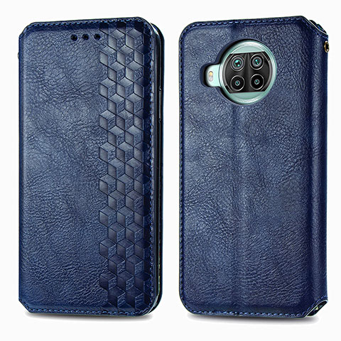 Funda de Cuero Cartera con Soporte Carcasa S01D para Xiaomi Mi 10T Lite 5G Azul