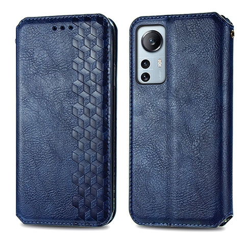 Funda de Cuero Cartera con Soporte Carcasa S01D para Xiaomi Mi 12 Lite 5G Azul