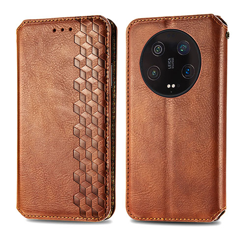 Funda de Cuero Cartera con Soporte Carcasa S01D para Xiaomi Mi 13 Ultra 5G Marron