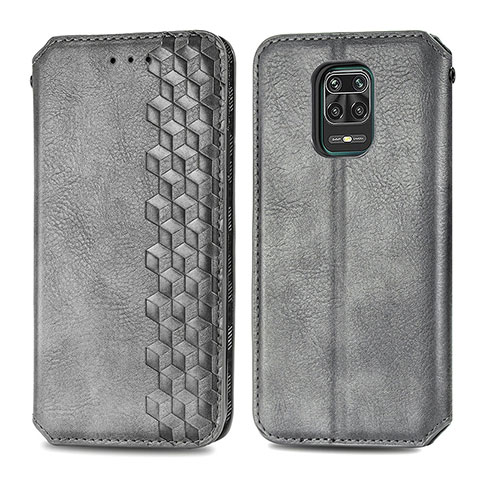 Funda de Cuero Cartera con Soporte Carcasa S01D para Xiaomi Poco M2 Pro Gris