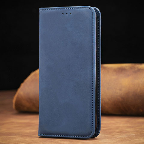 Funda de Cuero Cartera con Soporte Carcasa S01D para Xiaomi Redmi K30S 5G Azul