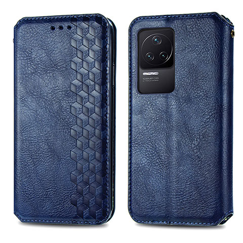 Funda de Cuero Cartera con Soporte Carcasa S01D para Xiaomi Redmi K50 5G Azul