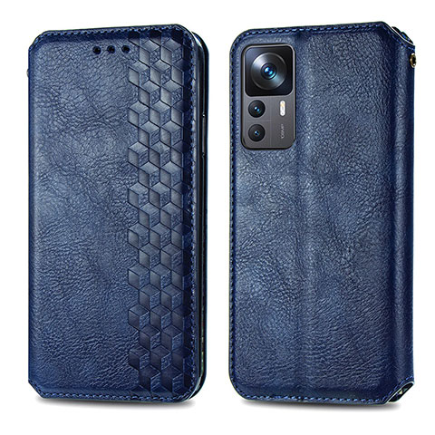 Funda de Cuero Cartera con Soporte Carcasa S01D para Xiaomi Redmi K50 Ultra 5G Azul