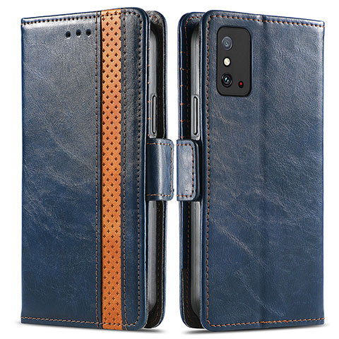 Funda de Cuero Cartera con Soporte Carcasa S02D para Huawei Honor X10 Max 5G Azul