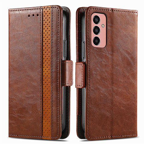 Funda de Cuero Cartera con Soporte Carcasa S02D para Samsung Galaxy F13 4G Marron